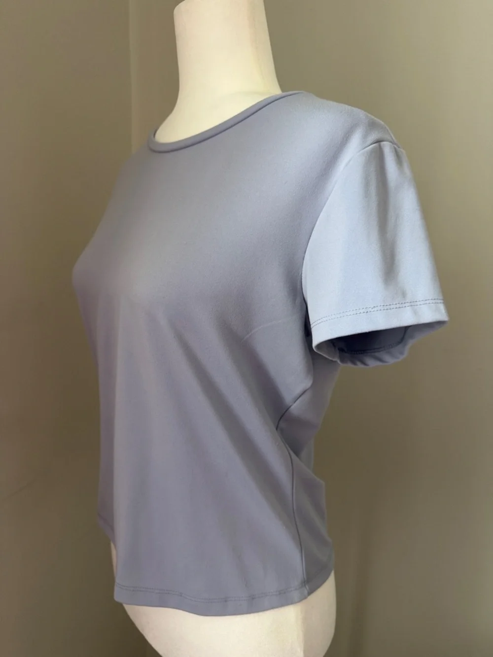 SPLASH Light Blue Baby Tee Crop Short Sleeve T-shirt Women’s Size Medium
